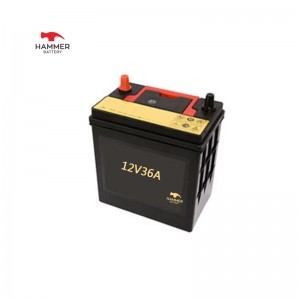 Batteria per auto 12V36A.